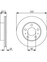 BOSCH 0 986 479 R86 Тормозной диск передний
