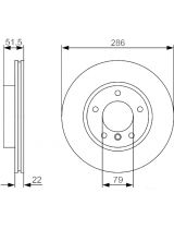 BOSCH 0 986 479 S10 Тормозной диск передний