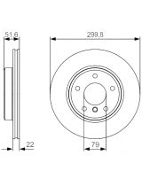 BOSCH 0 986 479 S32 Тормозной диск передний