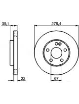 BOSCH 0 986 479 186 Тормозной диск передний