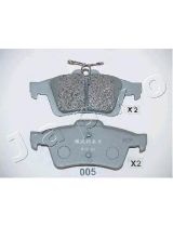 JAPKO 51005 колодки задние без датчика износа