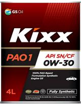 Моторное масло KIXX L208144TE1 PAO 1 SN/CF 0W-30 4л