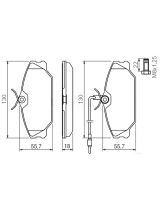 BOSCH 0 986 461 765 Колодки дисковые передние