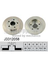 NIPPARTS J3312058 Тормозной диск