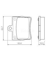 BOSCH 0 986 494 017 Колодки дисковые задние