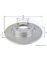 COMLINE ADC2709 Тормозной диск передний с покрытием