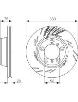 BOSCH 0 986 479 733 Тормозной диск