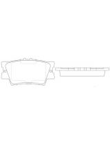 TOYOTA 0446633200 Колодки дисковые задние