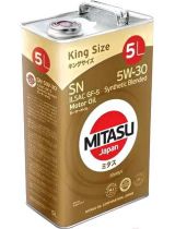 Моторное масло MITASU MJ-120-5 MOTOR OIL 5W-30 5л