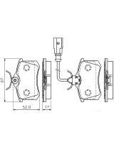 BOSCH 0 986 494 025 Колодки дисковые задние