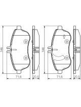 BOSCH 0 986 495 104 Колодки дисковые передние