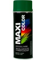 MAXI COLOR 6002MX Эмаль-аэрозоль универсальная RAL6002 зеленая листва 400мл