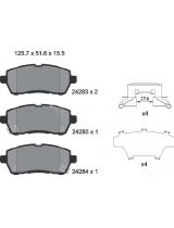 Textar 2428303 Колодки дисковые передние
