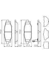 BOSCH 0 986 494 444 Колодки дисковые