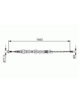 BOSCH 1 987 477 698 Трос ручного тормоза левый+правый