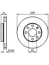 BOSCH 0 986 478 192 Тормозной диск передний