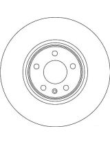 TRW DF4358S Тормозной диск
