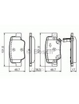 BOSCH 0 986 494 404 Колодки дисковые задние