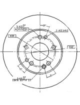 Patron PBD1581 Тормозной диск передний