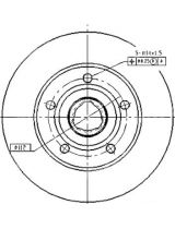 Patron PBD2771 Тормозной диск задний