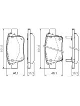 BOSCH 0 986 424 798 Колодки дисковые задние