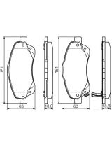 BOSCH 0 986 495 083 Колодки дисковые передние