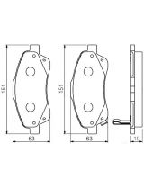 BOSCH 0 986 494 054 Колодки дисковые передние