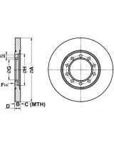 ATE 24.0116-0126.1 Тормозной диск задний