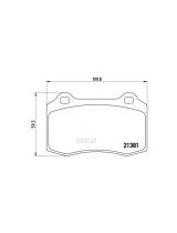 BREMBO P36020 Колодки дисковые задние