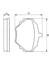 BOSCH 0 986 424 563 Колодки дисковые