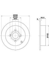 Textar 92126103 Тормозной диск задний
