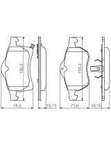 BOSCH 0 986 494 509 Колодки дисковые