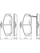 BOSCH 0 986 424 214 Колодки дисковые передние