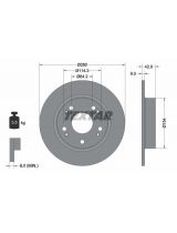 Textar 92164303 Тормозной диск задний