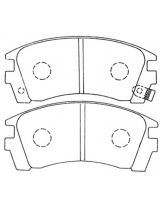 NiBK PN2225 Колодки дисковые