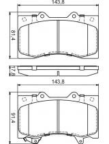 BOSCH 0 986 494 693 Колодки дисковые