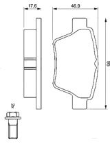 BOSCH 0 986 494 099 Колодки дисковые
