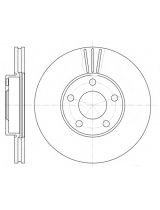 REMSA 6549.10 Тормозной диск передний