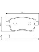 BOSCH 0 986 494 452 Колодки дисковые задние