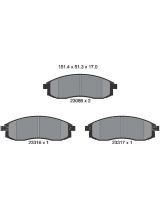 Textar 2308601 Колодки дисковые передние