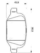 BOSCH 0 986 424 756 Колодки дисковые задние