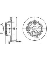 ATE 24.0122-0236.1 Тормозной диск задний
