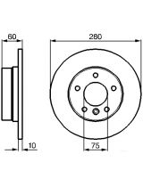 BOSCH 0 986 478 561 Тормозной диск