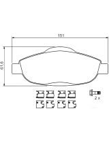 BOSCH 0 986 494 261 Колодки передние