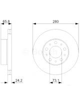 BOSCH 0 986 479 297 Тормозной диск передний