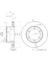 BREMBO 09.9510.14 Тормозной диск задний