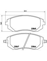 BREMBO P78013 Колодки дисковые передние