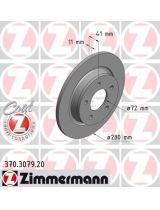 ZIMMERMANN 370.3079.20 Тормозной диск задний