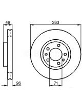 BOSCH 0 986 478 125 Тормозной диск