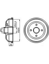 BOSCH 0 986 477 134 Тормозной барабан